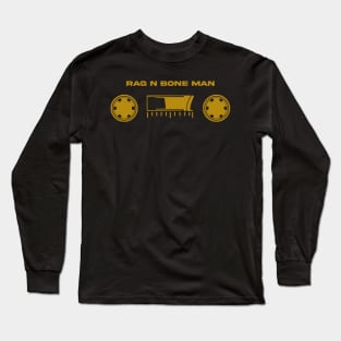 60s cassette with text Bone Man Long Sleeve T-Shirt